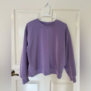 A New Day Lavender Crew Neck Top - small